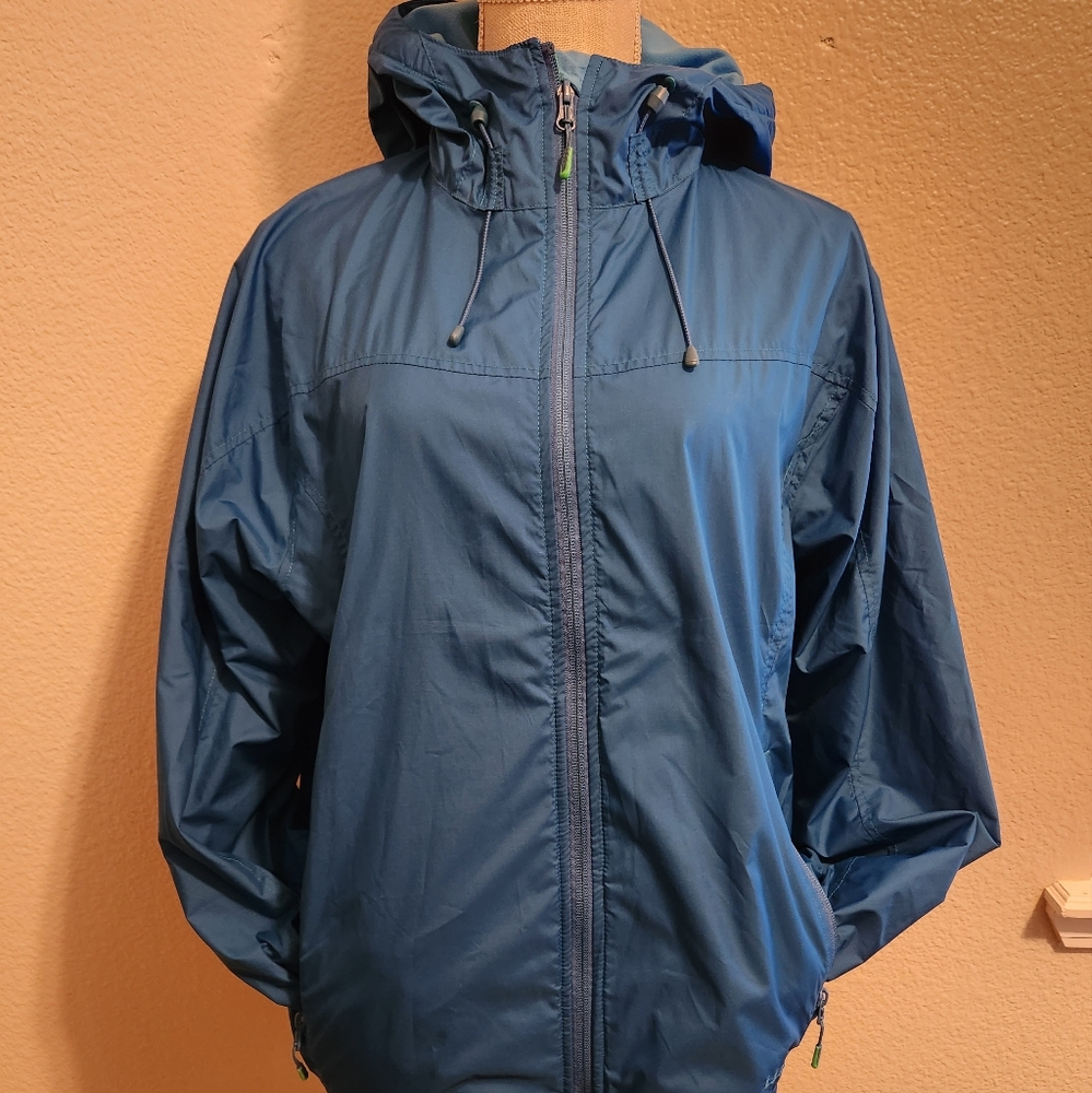 L.L.  Bean Women's Blue Hooded Jacket